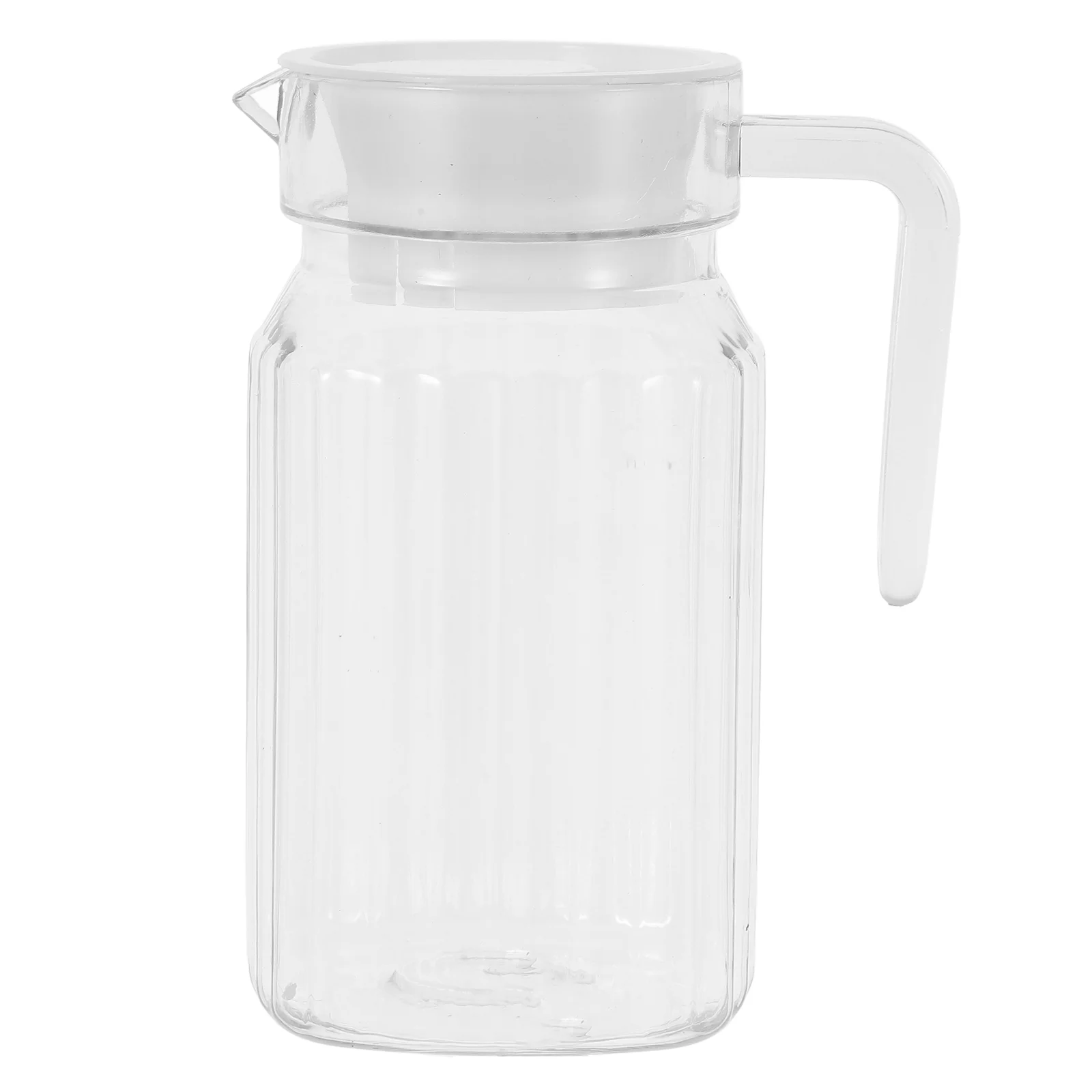 

Juice Bottle Cold Water Kettle Beverage Container for Fridge Coffee Creamer Carafe with Lid Bedside Cup Milk Jug