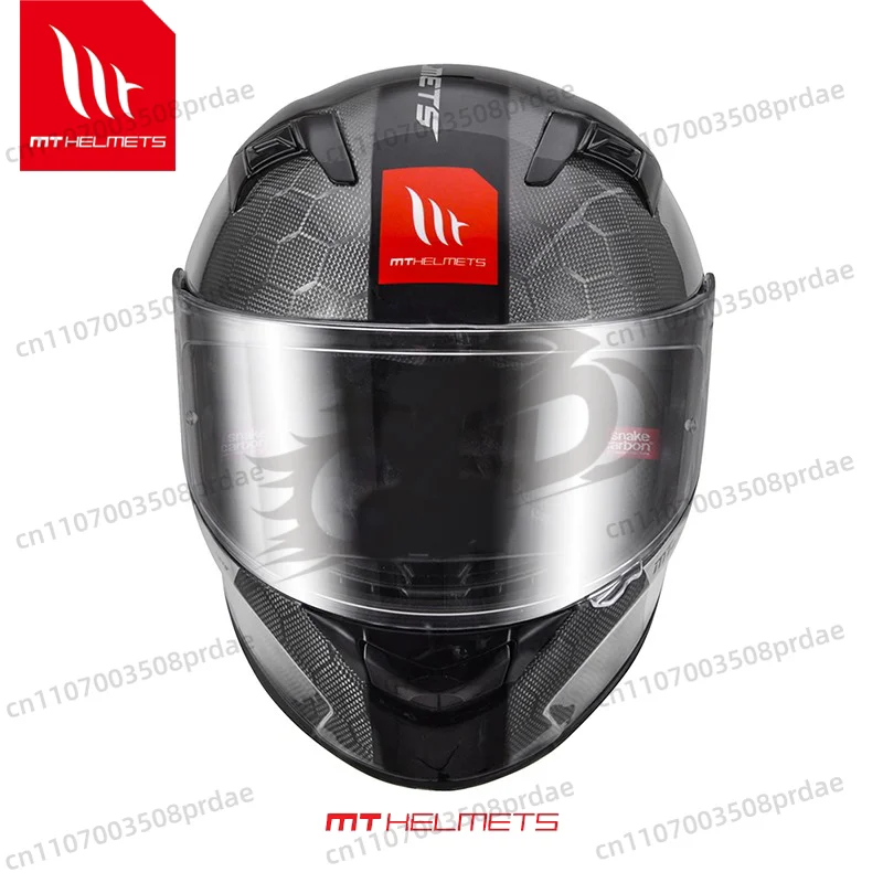 MTHELMETS KRE Carbon Fiber Motorcycle Helmet Men's and Women's Summer Motorcycle Ultralight All Season Track Running Helmet