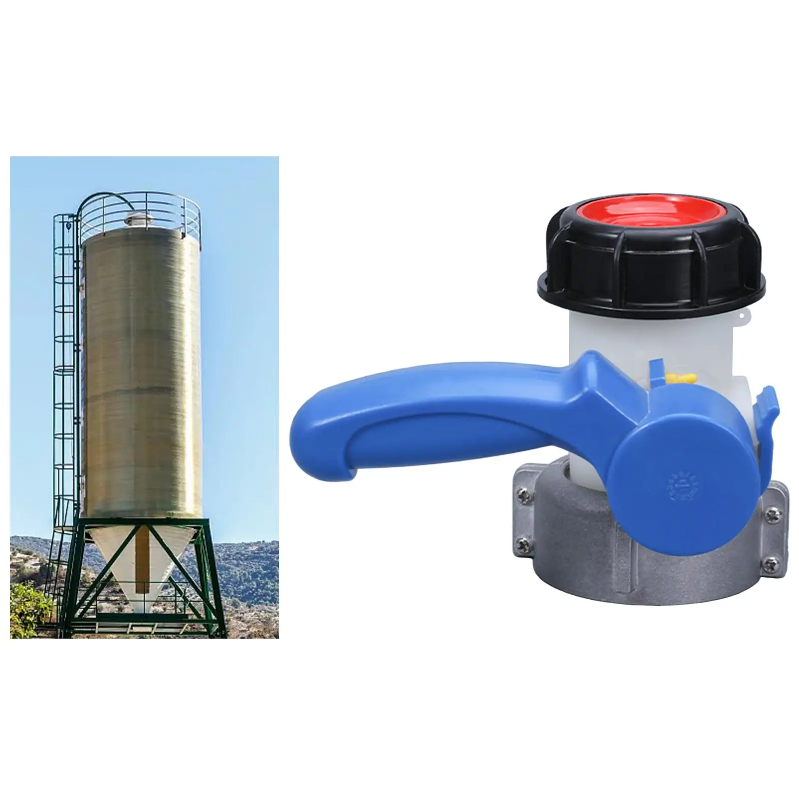 IBC Tote Tank Adapter 75mm Alkali Resistance Acid Resistance for Oil Fuel