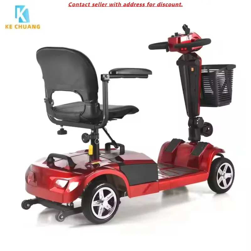 Latest 2025 Model Lightweight Max Loading 150kg Folding With Big Light Electric Mobility Scooter For Disabled
