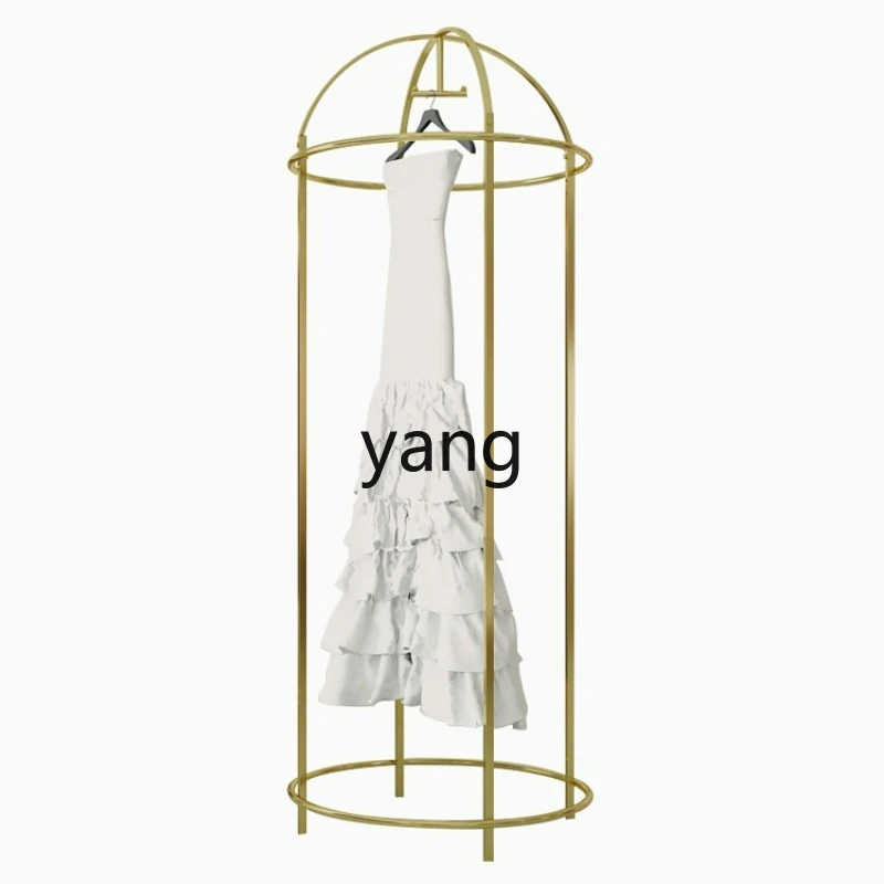 

LTT floor-to-ceiling hanger wedding shop trailing dress Xiuhe side-hanging display rack bold and not shaking