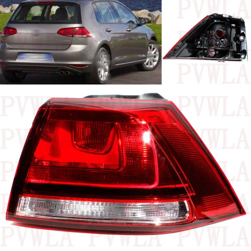 For VW Golf 7 MK7 2013 2014 2015 2016 2017 Right Outer Side Tail Light Rear Lamp Without Bulbs 5G0945096M