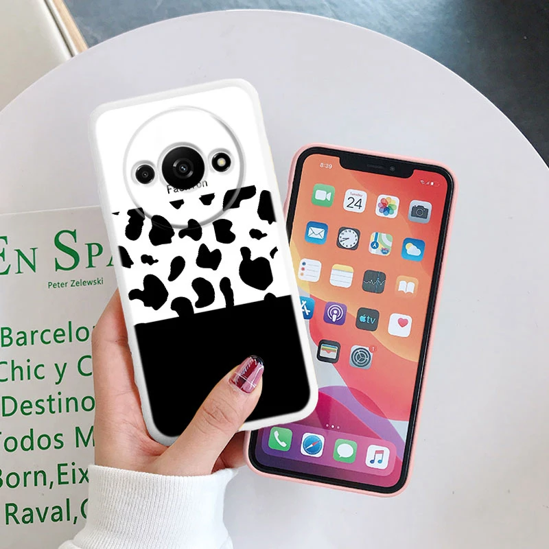 For Redmi A3 Phone Case Soft Silicone Shockproof Leopard Print?Protection Cover For Xiaomi Redmi A3 Fundas RedmiA3 A 3 Shell