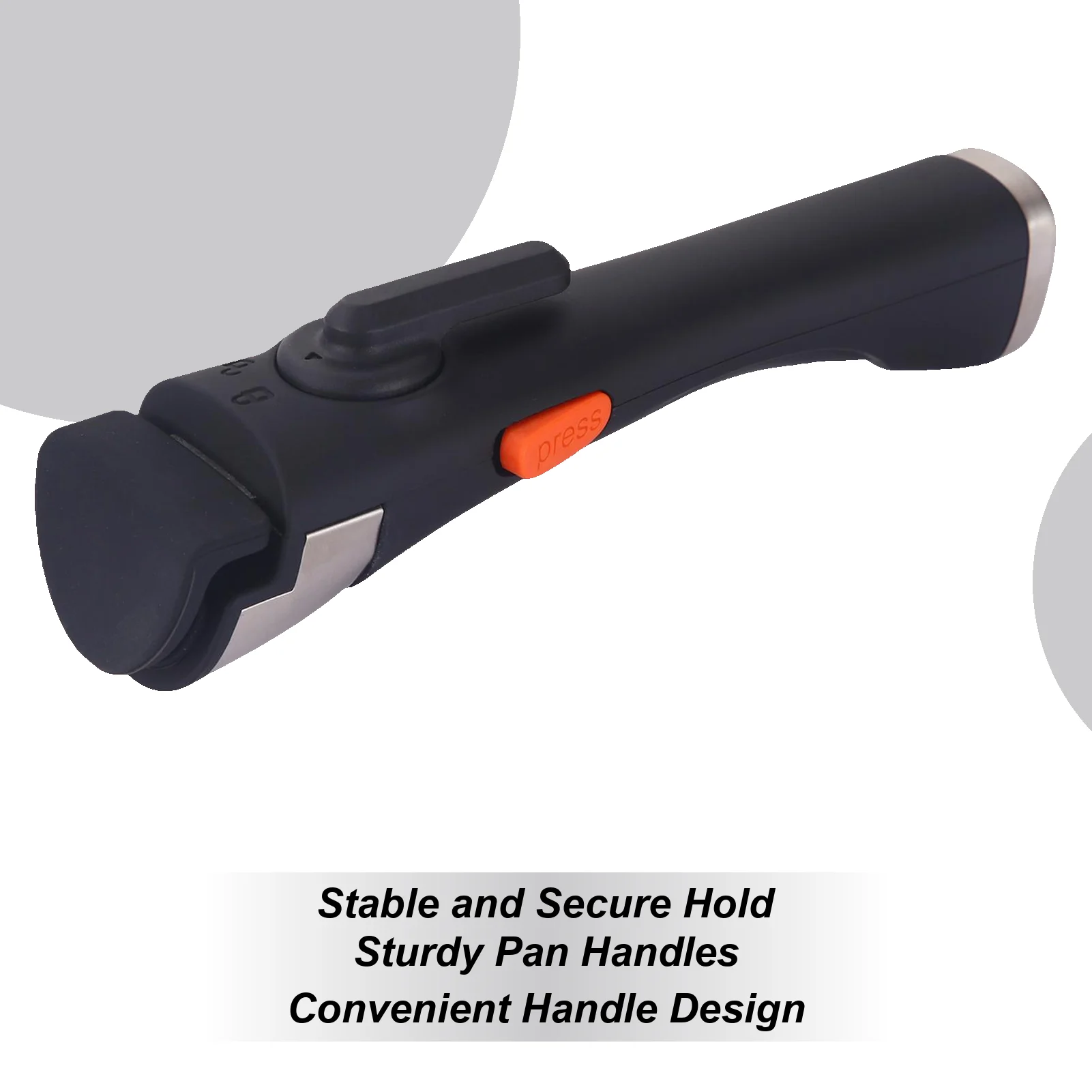 

Pots And Pans Removable Handle Detachable Ergonomic Reusable Heat-Resistant Grip Removable Pot Handle For Cookware Camping