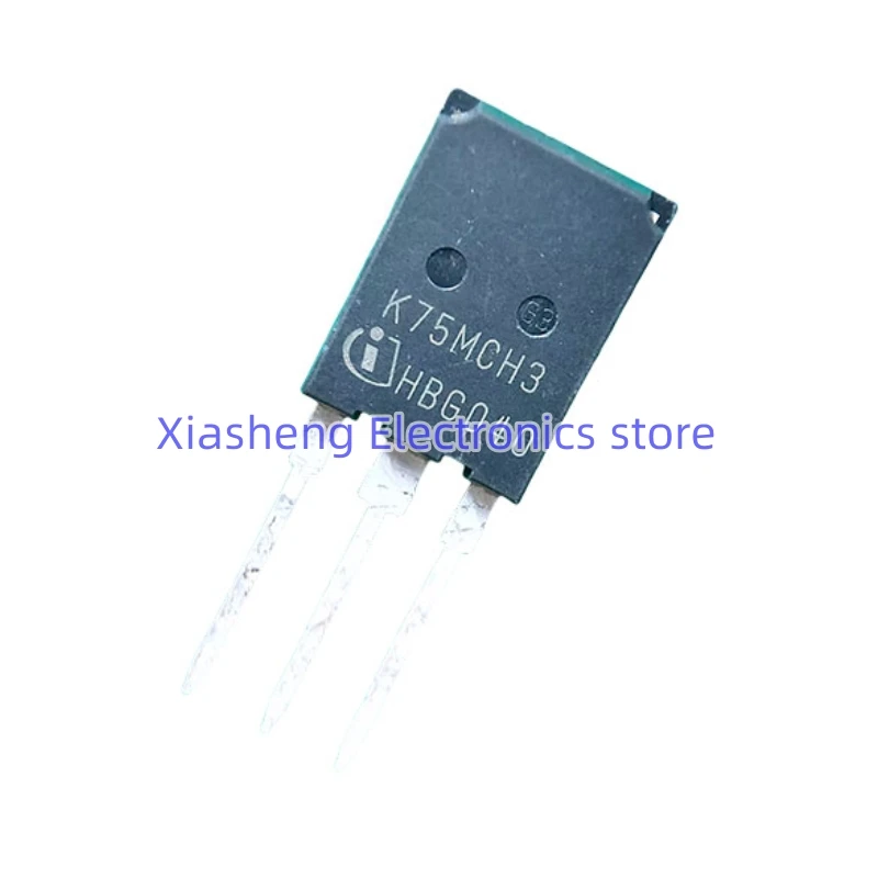 ทรานซิสเตอร์ IGBT K75MCH3 IKQ75N120CH3 247 1200V ที่มีประสิทธิภาพ75A 1ชิ้นของแท้ใหม่