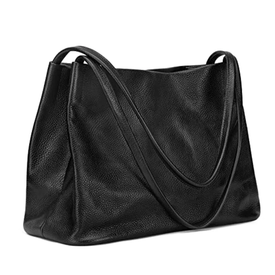 

Kattee Leather Tote Bags for Women Casual Shoulder Hobo Purses and Handbags Top Magnetic Snap Closure