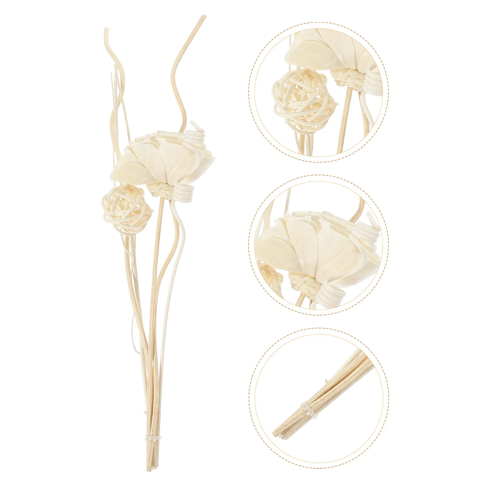 1Set Artificial Rose Diffuser Stick Decorative Diffuser Oil Fragrance Stick Aromatherapy Replaceable Essential
