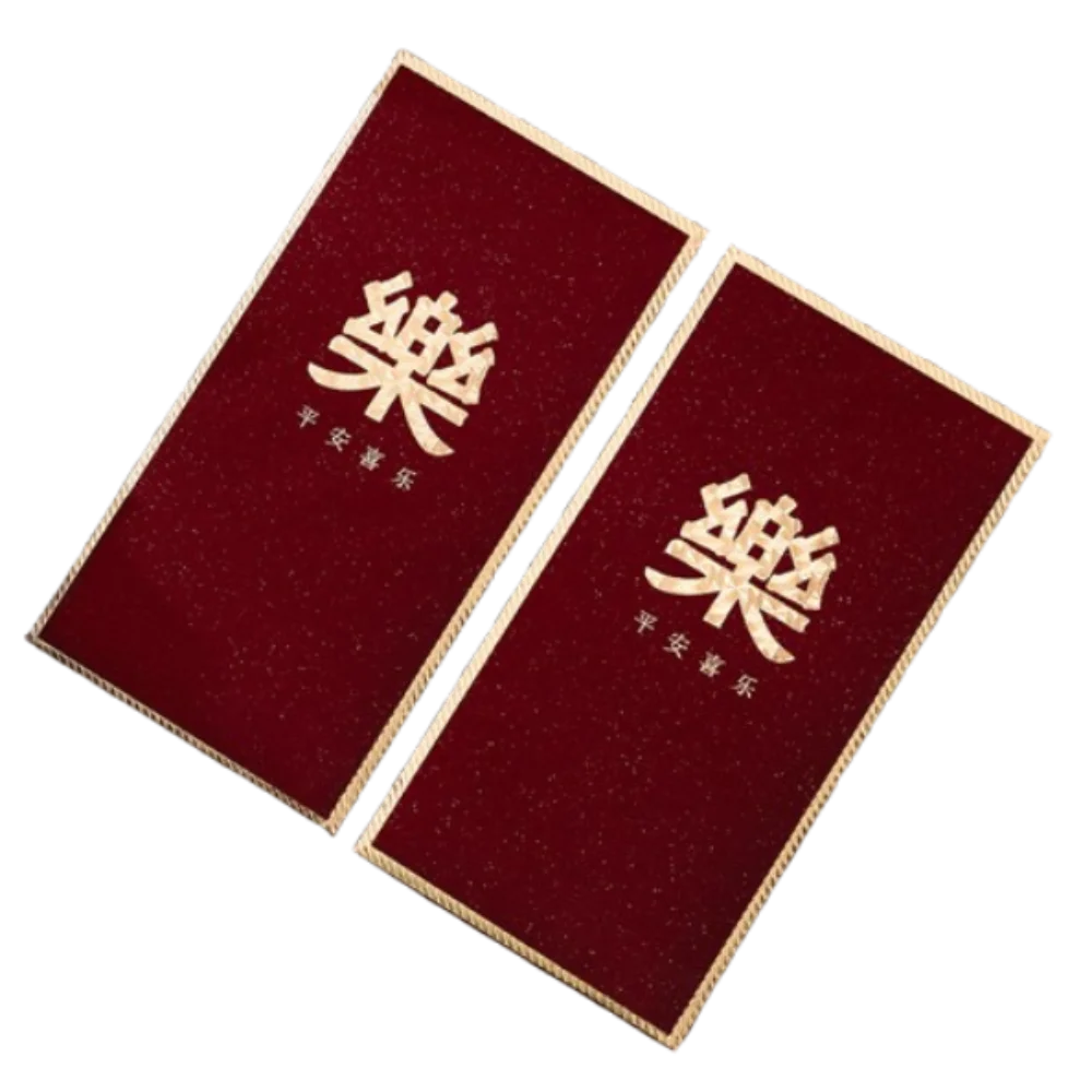 6Pcs Wine Red New Y…