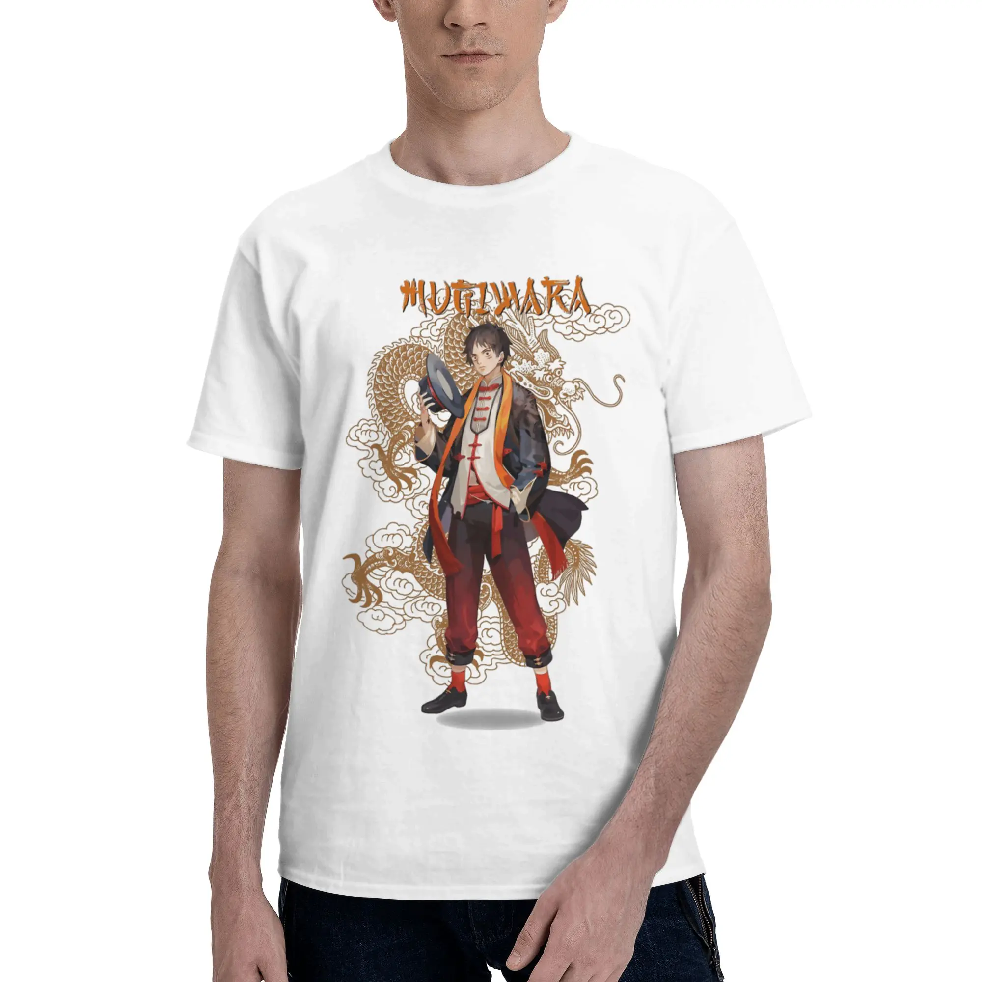 Mugiwara Monkey D Luffy Men's T Shirt One Piece Casual Tee Shirt Short Sleeve Crew Neck Pure Cotton New Arrival Clothes T-Shirt