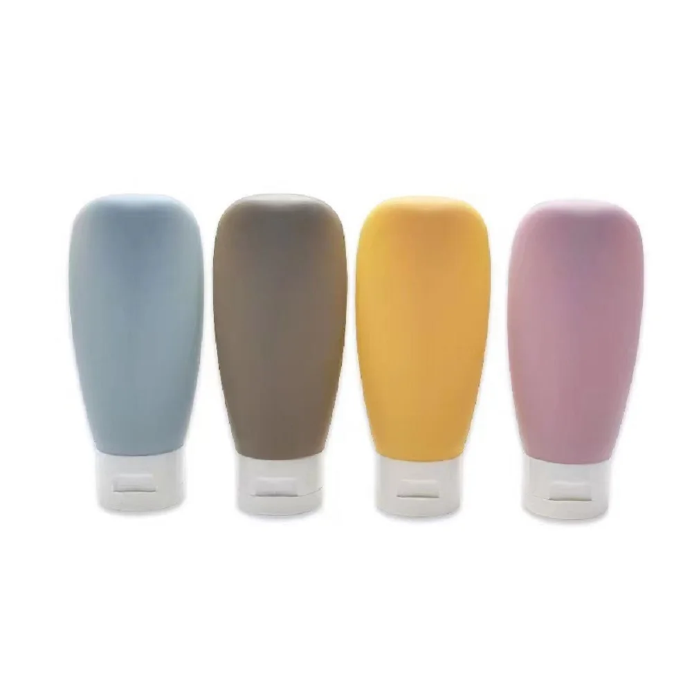 1/3/ Pcs 60ml Liquid Container Empty Refillable Packing Cosmetic Lotion Leakproof Bottle Travel Refillable Bottle Sub-Bottling
