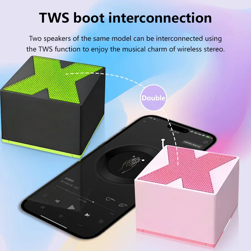 Subwoofer Bluetooth Speaker Mini Portable Outdoor Long Battery Life Desktop High Quality Sound