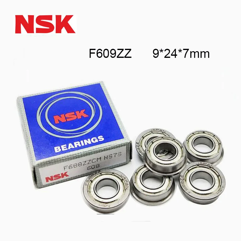 

Original Japan NSK Bearing F609ZZ Flange Bearing 9x24x7 mm ABEC-9 ( 5/10 PCS ) High Speed Flanged F609 Z ZZ Ball Bearings