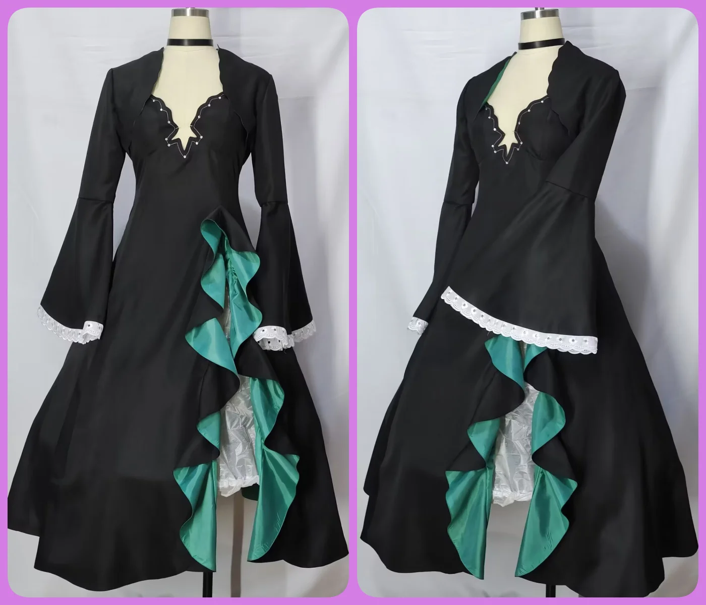 COS-KiKi Blue Archive Sunaokami Shiroko Game Suit Cosplay Costume Blackened Version Dress Halloween Party Role Play Outfit