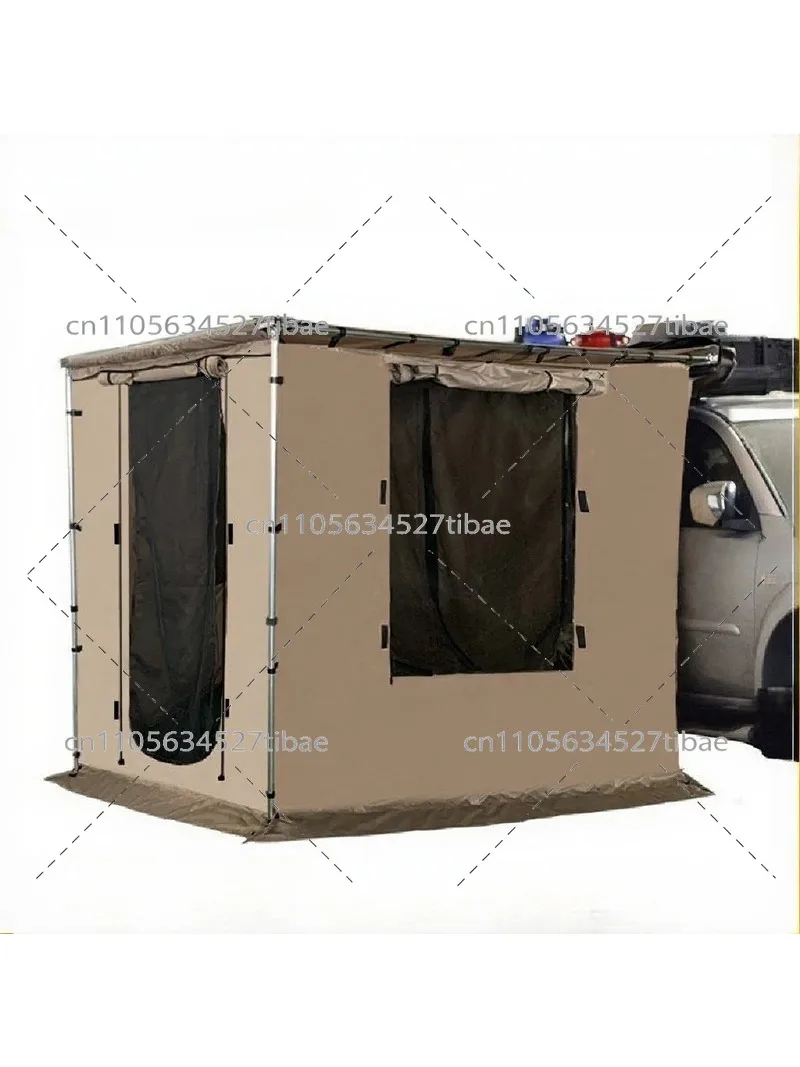 Car Side Tent for Outdoor Camping, Self-Driving Tour Shelter with Car Canopy Awning
