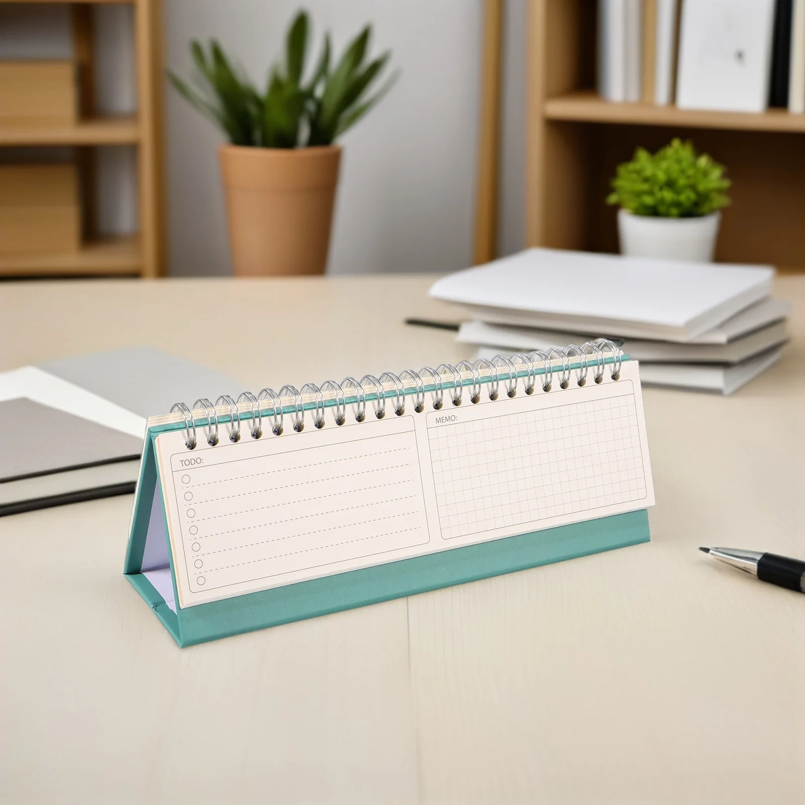 

2026 Mini Desktop Calendar Simple Flip Stand Office Decorative Planner 2025-2026 Small Space-Saving Work Desk Organizer Paper