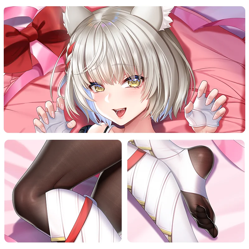 หูแมวสาว Xenoblade Chronicles 3 Mio Dakimakura หมอนปลอกหมอน