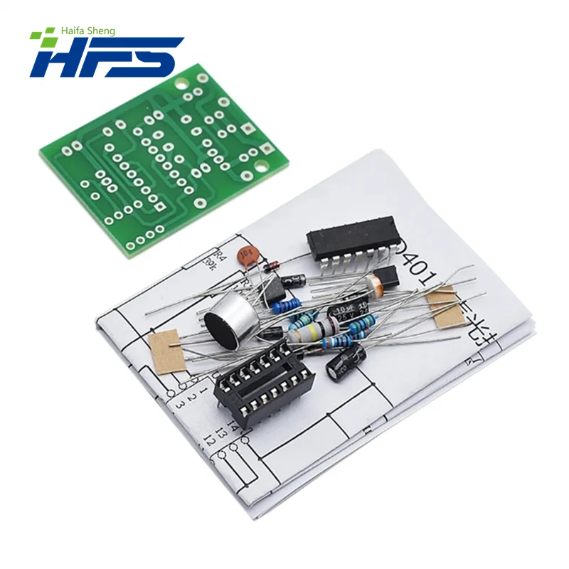 Spaarlamp Led Licht Gloeilamp Cd4011 Geluid En Licht Controle Schakelaar Kit Diy Voice Control Onderdelen Module