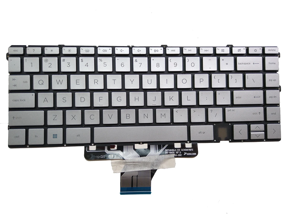 US Backlight Laptop Keyboard For HP ENVY X360 15-ES 15T-ES 15M-ES TPN-W149 W150 M45474-001 NSK-XY1BA Silver