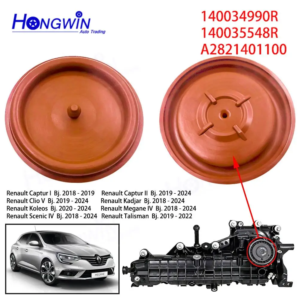 A2821401100 140034990R Intake Manifold Membrane For Renault Captur I Clio V Kadjar Koleos Megane Scenic IV Talisman Dacia Dokker
