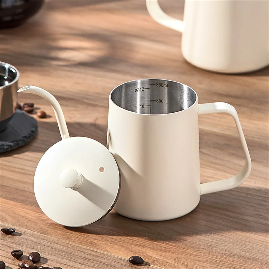 Hand Brewing Pot Coffee Lug Filter Cup Stainless Steel Long Spout Fine Mouth Pot Home Coffee Utensils