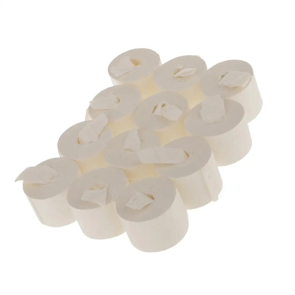 12pcs 19 Meters White Tricks Mouth Coils Paper Streamers from Mouth