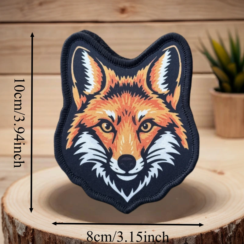 Parche táctico bordado zorro Lisa – para velcro MOLLE - imagen 4