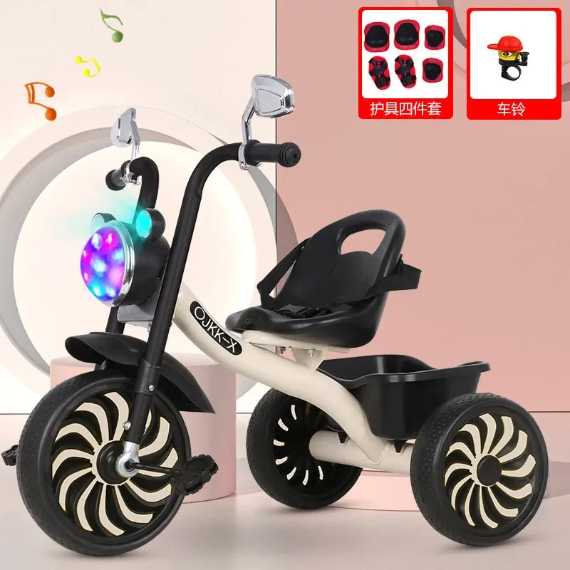 Children's Tricycle 1-3-2-6 Years Old Large Baby Toy Baby Stroller Pedal Bicycle Kindergarten Stroller