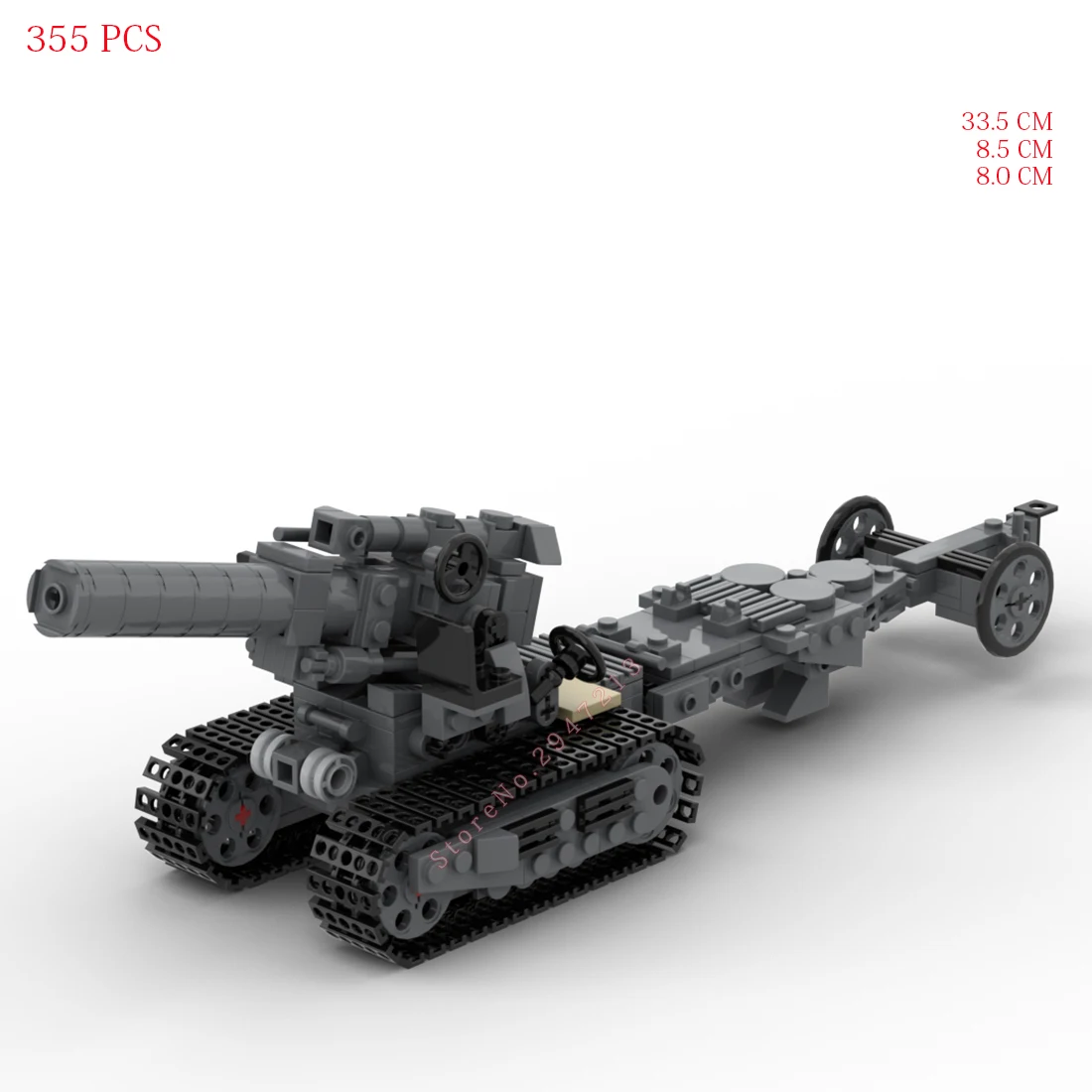 hot military WWII Soviet Army B-4-M 1931/203 MM howitzers tank technical vehicles weapons war Building Blocks bricks toys gift