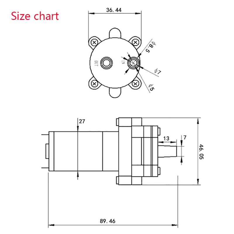 385 DC 6V-12V High Temperature Resistance 100 Degrees Celsius Mini Micro Water Pump Diaphragm Water Pump Vacuum Pump view 6