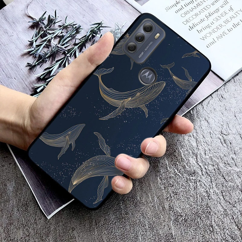 Whale Phone Case ForMoto Edge 50 40 Pro Edge 40 30 Ultra Neo Fusion G Power G Stylus G Play E32 E20 E40