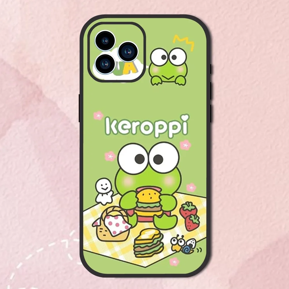 MINISO Sanrio K-Keroppi Phone Case For Samsung Galaxy S10 FE S21 Ultra S22 Lite Soft Phone Shell Note 10 Back Cover