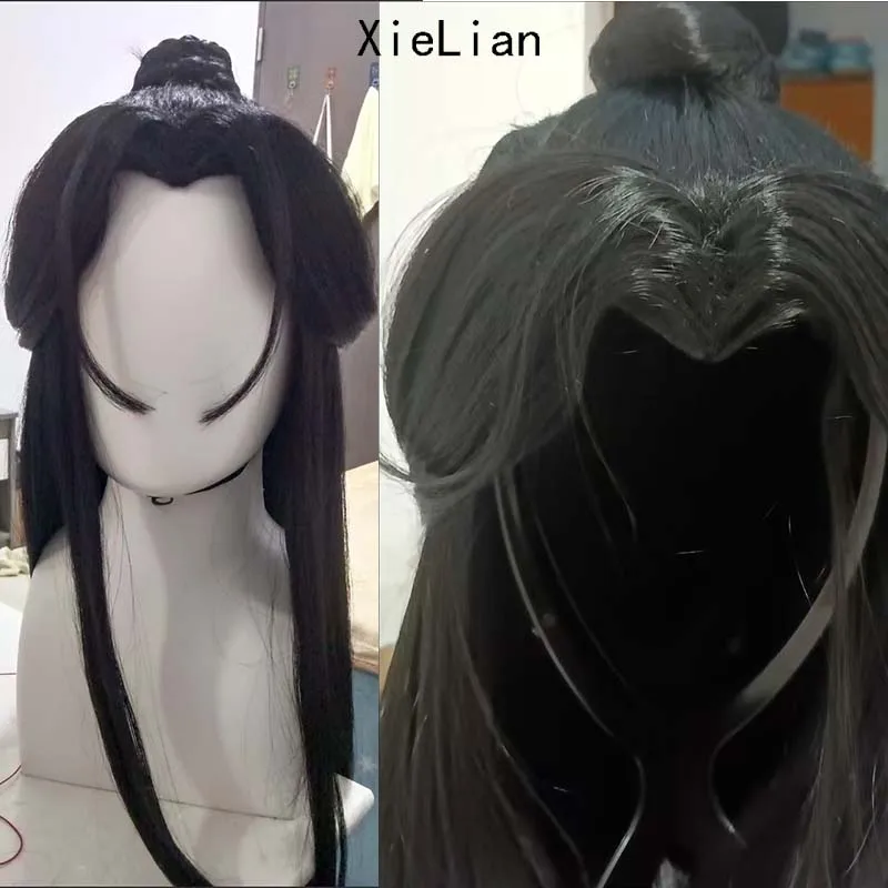 هوا تشنغ/سان لانغ/شيليان شعر مستعار تأثيري تيان غوان كاي فو Huacheng تأثيري مقاومة للحرارة شعر مستعار + غطاء شعر مستعار #4