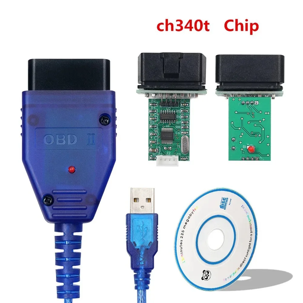 For VAG COM 409 OBD2 Auto interface Scanner For VAG KKL 409 CH340 Chip USB Interface Diagnostic Cable tool