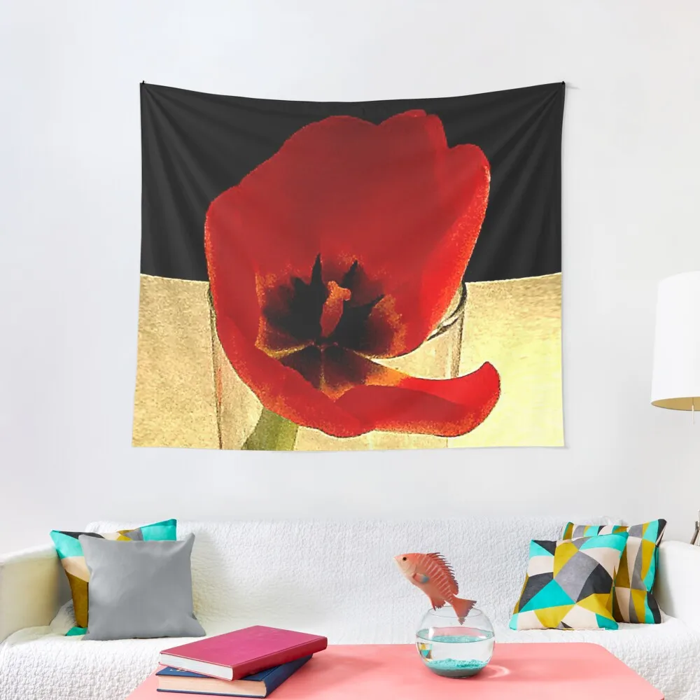 

Bloomed Tulip Like Georgia O'Keefe image Tapestry Aesthetic Room Decorations Outdoor Decoration Home Decorators Tapestry