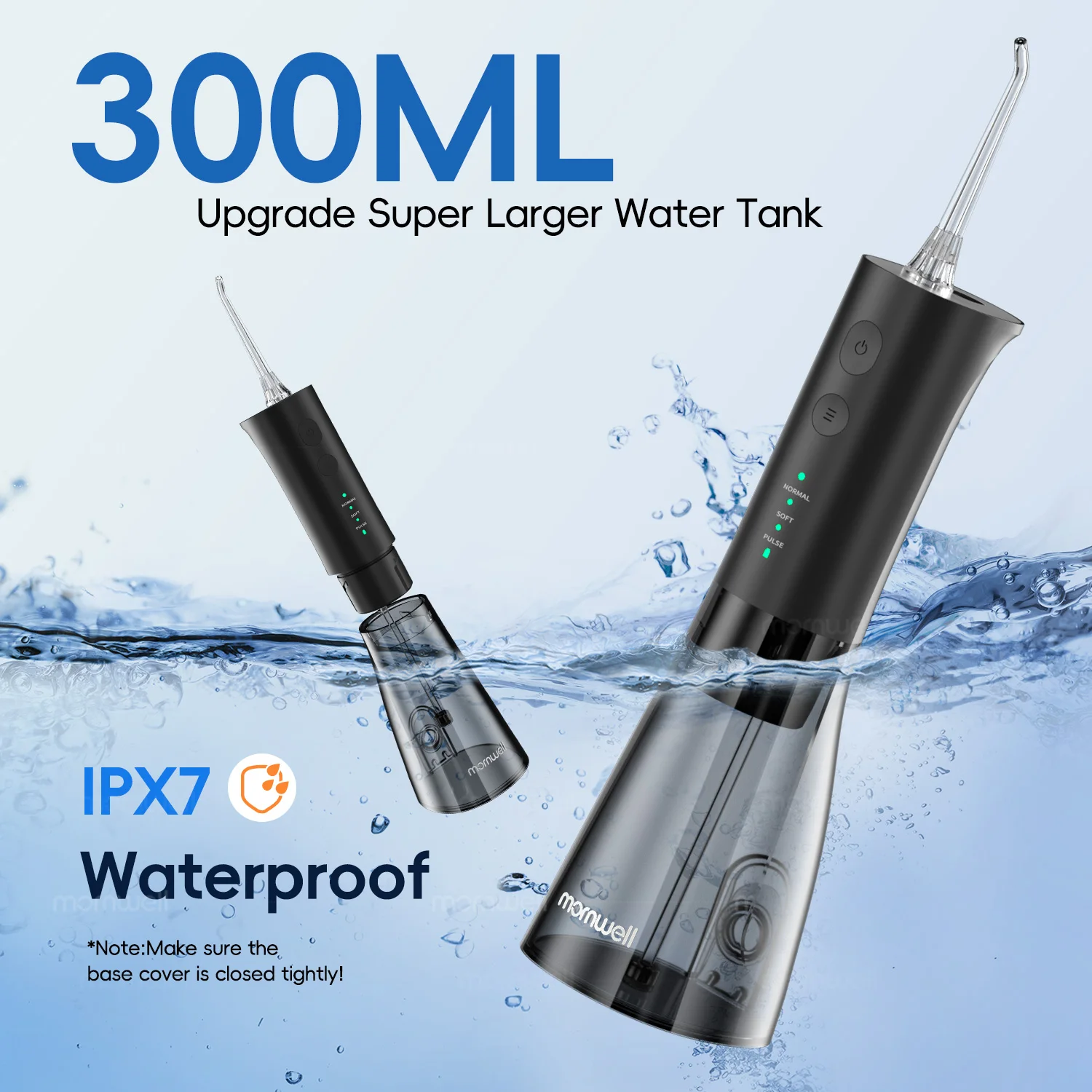 Irrigador Oral Mornwell F29, irrigador Dental de 3 modos, chorro de agua para dientes, recargable, portátil, 180ML, limpiador de dientes con tanque de agua