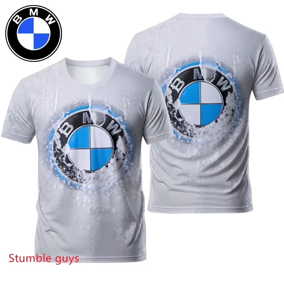 

Summer BMW Men's Short Sleeve Car Brand T-shirt Urban Street Cool Quick-Dry Sports Motorcycle Racing