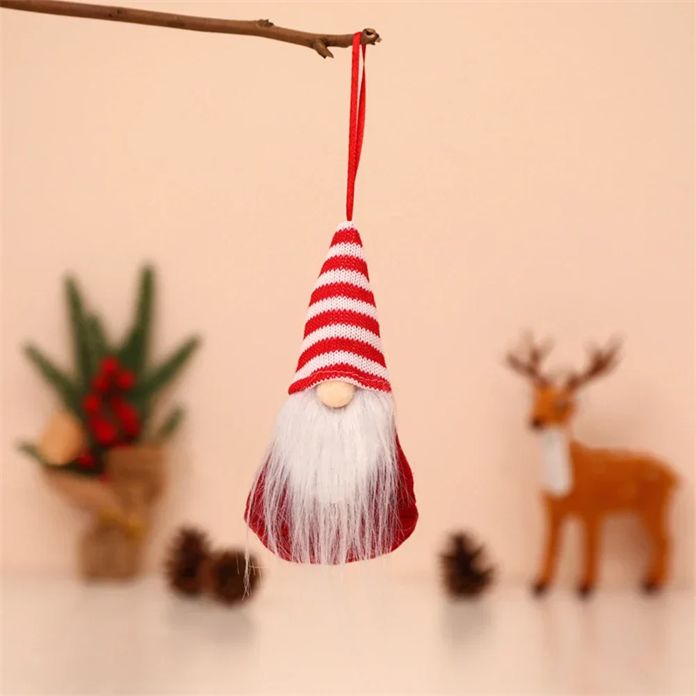 Santa Faceless Gnome Doll Wall Decor Xmas Tree Hanging 16 X 7 X 5cm Adorable Christmas Decorations Dinner Dwarf