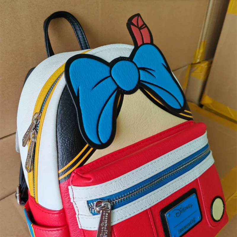 Mini mochila fofa para meninas, bolsa de escola primária, loungefly disney, contos de fadas, animação periférica, pinóquio, presente, novo