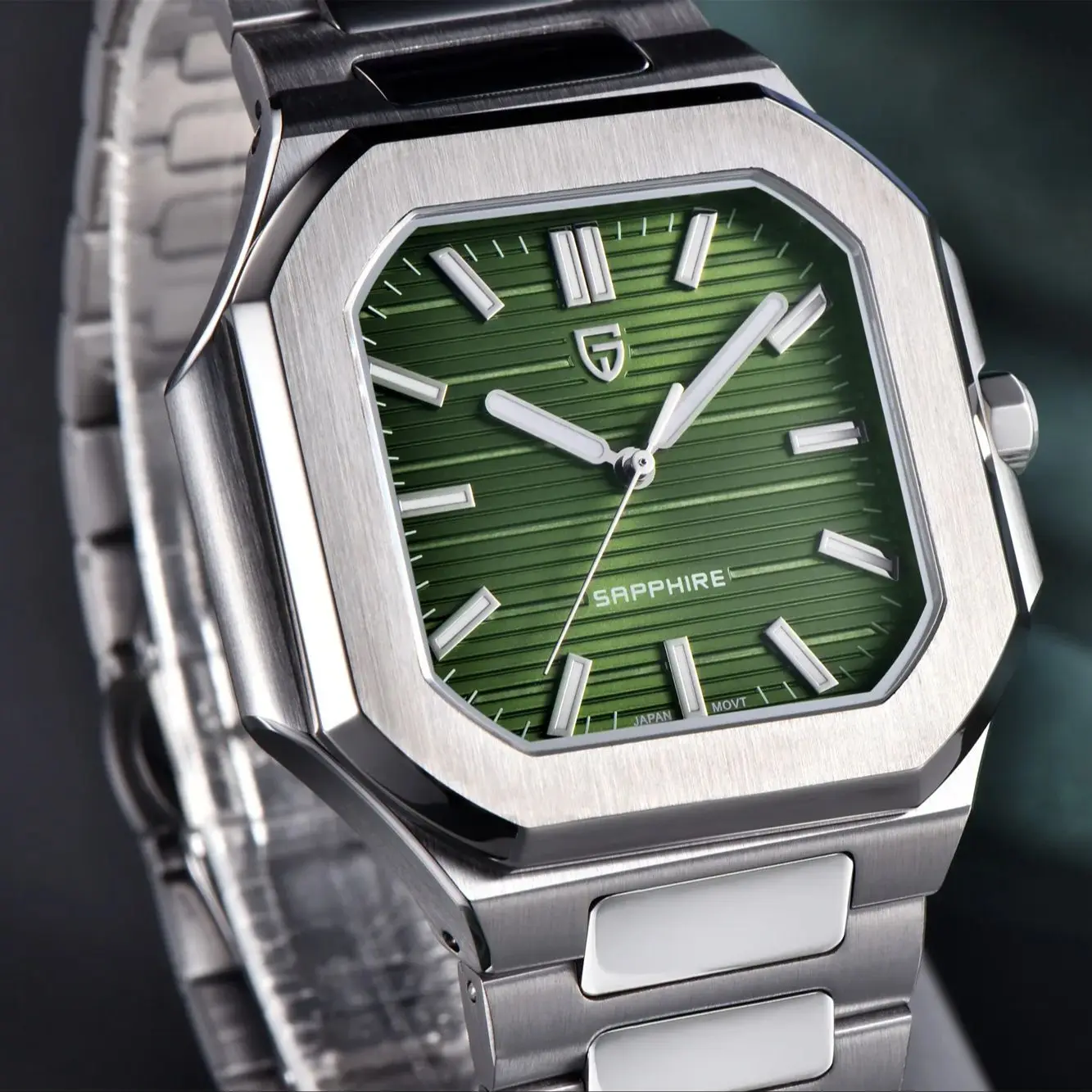 PAGANI DESIGN Men's Quartz Tmi VH31 37MM 10bar 316l Stainless Steel Sapphire thumbnail 4