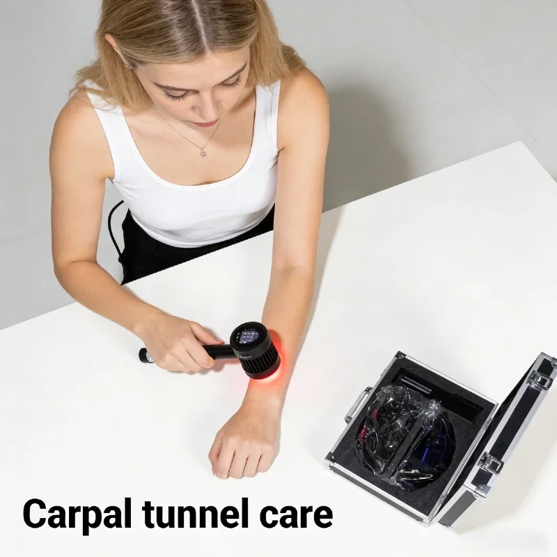 

Professional 5W 1295mw 808nm Handheld Laser Massager, Physical Therapy Device for Knee Joint Pain Tennis Elbow Tendonitis Relief