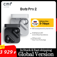 Global Verison CMF by Nothing Buds Pro 2 50dB Hybrid Active Noise Cancellation 6MICS IP55 Bluetooth 5.3