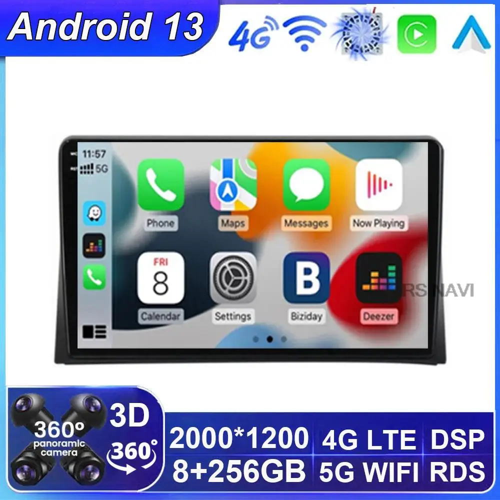 

Car Android 13 Auto Stereo For Volkswagen VW Multivan T5 2003 - 2015 Multimedia Player Monitor Radio Video Navigation GPS Head