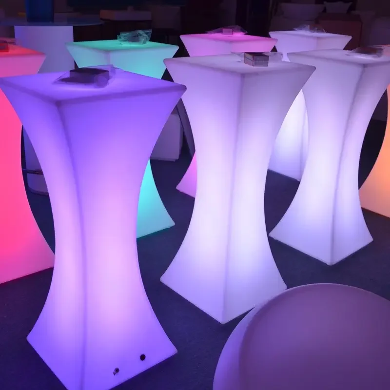 Led 16 Colors Changing Illuminated Led bar Chair Illuminated Glowing Led Cocktail Table