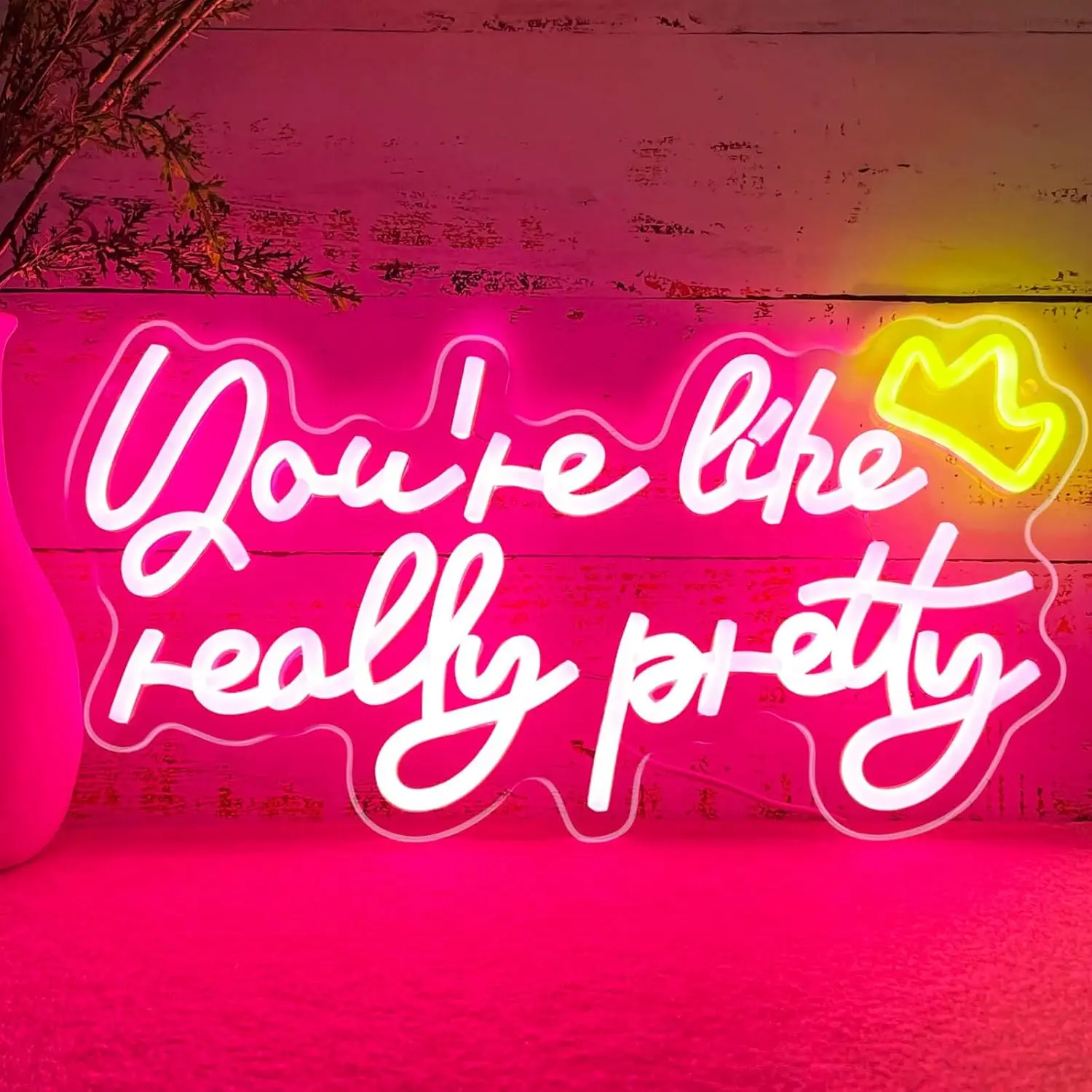 

You're Like Really Pretty Neon Sign Dimmable Night light for Bedroom Apartment Decor Wedding Party Wall Draw Birthday Art Gifts