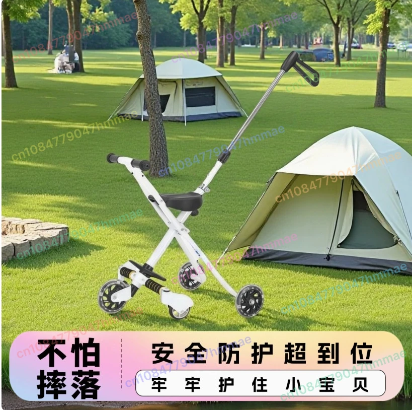 

Foldable Lightweight Baby Stroller Simple Design Travel Outdoor Children Pushchair