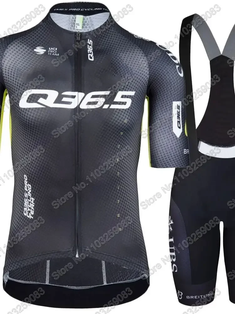 AliExpress NONE Q36.5 Pro Cycling Team 2026 Jersey Set Short Sleeve Switzerland Clothing Mens Road Bike Shirts Suit Bicycle Bib Shorts MTB Ropa