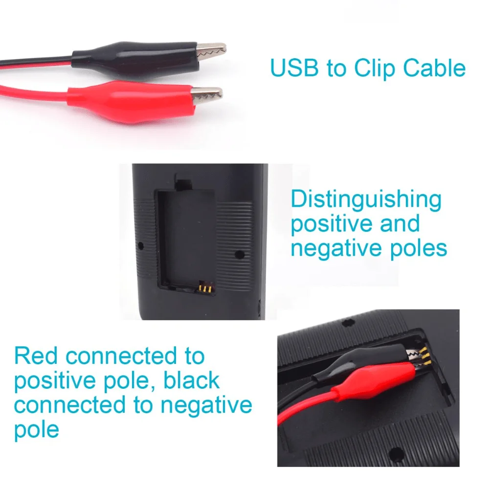 USB-Adapterkabel auf Krokodilzangenstecker Männlich-Weiblich, USB-Kabel mit Krokodilzange für Schaltungstests Flexibles Kabel Langlebiger Stecker Verschiedene Längen Elektronische Tests Gerätereparatur Laborversuche – Detail 14