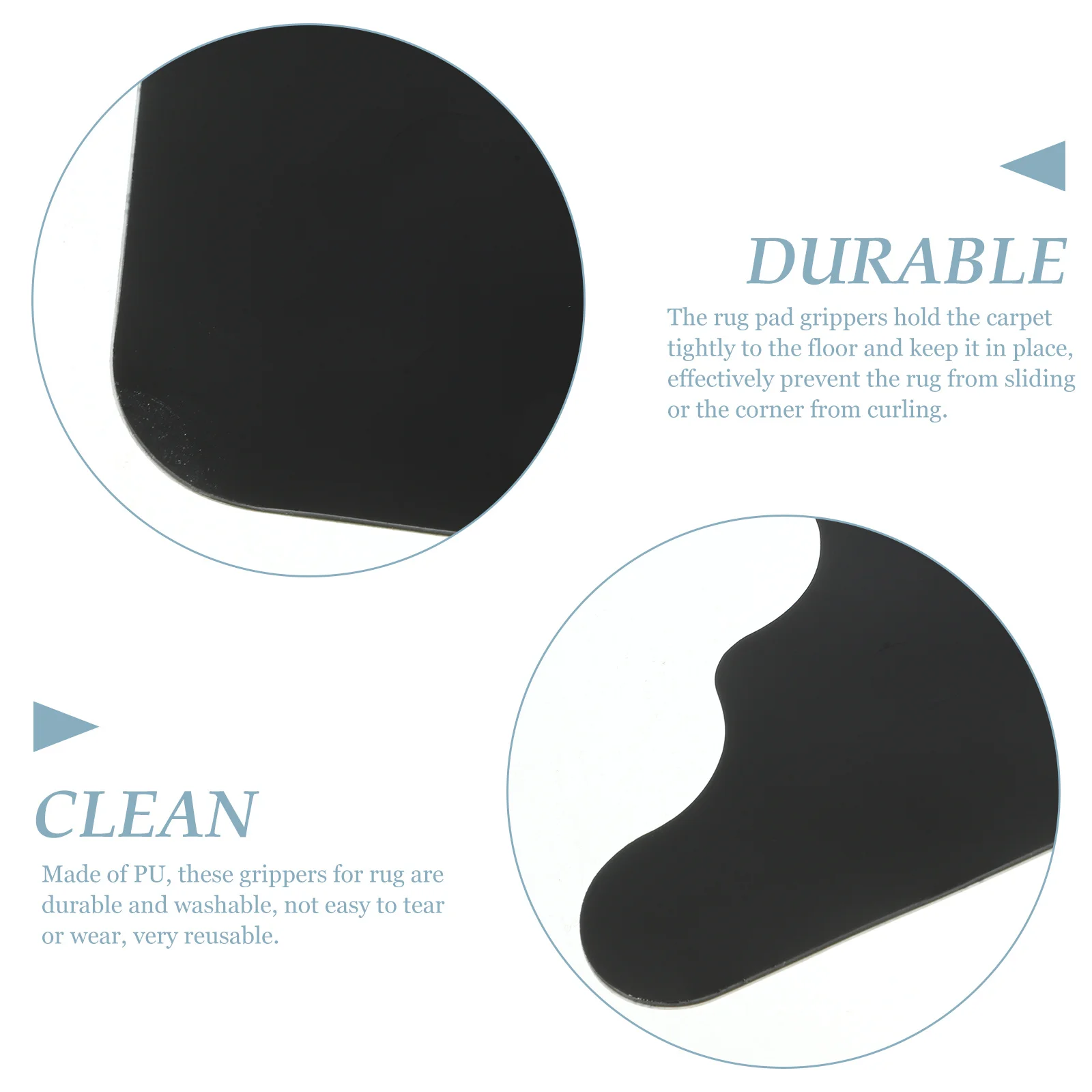 10 قطعة وسادة البساط القابضون عدم الانزلاق قابل للغسل السجاد الشريط مكافحة الشباك بولي القابض لمعظم أنواع الأرضيات القابض للسجاد