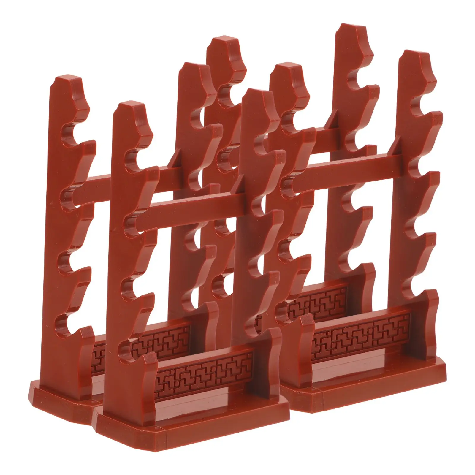 

4 Pcs Model Display Stand Shelf Miniature Equipment Store Rack Plastic Retail Racks