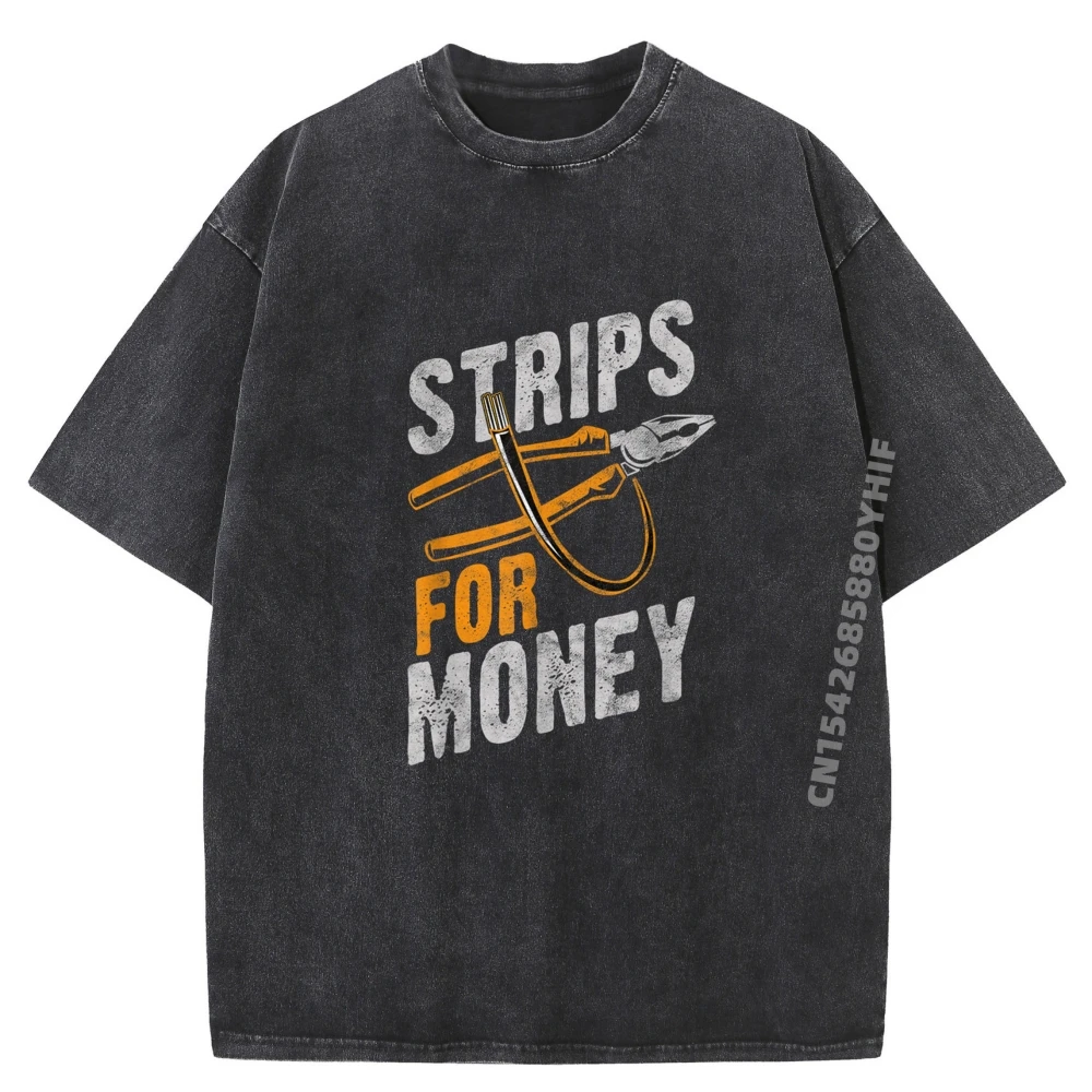 

Powerline Electrical Fathers Day Electricians Casual T-shirt For Women Graphic Tees Mens Trendy Washed T Shirt Newest